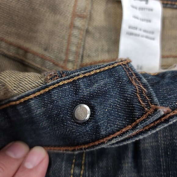 Levis Mens Denim 539 Shorts Size 34 Blue Vintage Straight Biker Cut Offs Y2K - Picture 5 of 7